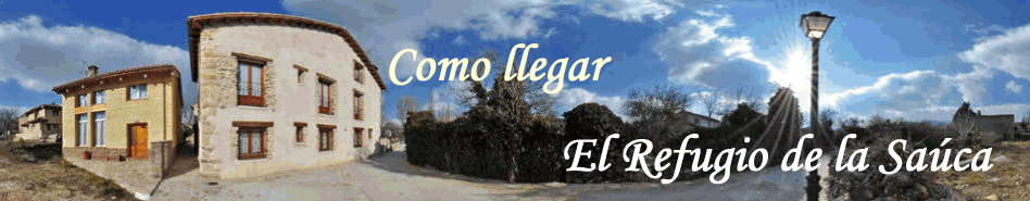 Como llegar a la casa rural de Alameda